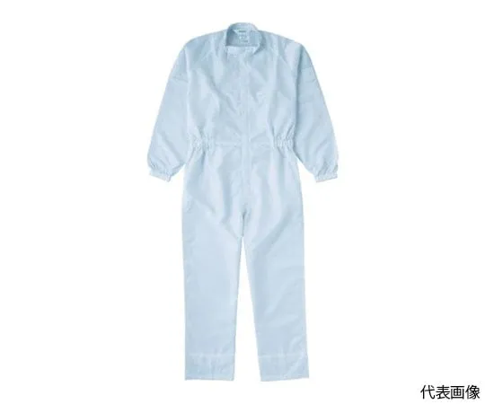 61-3230-16　Coveralls (Anti-Electricity Yarn Grid Specification) Without Hood White M size　TCOG-W-M