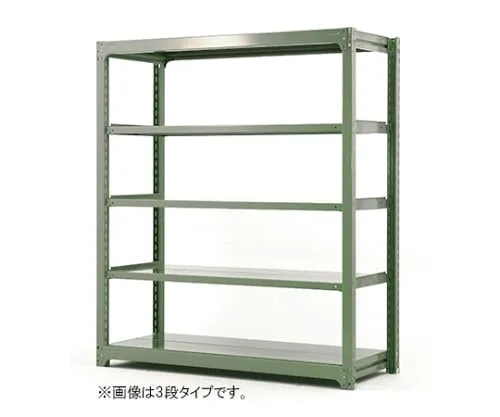 61-9212-85　Medium Weight BL Rack 300kg/Type, H1200mm x W 900mm x D 480mm, 3 Shelves, Light Green　MBL-43S3-SG