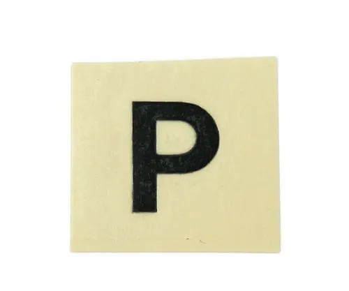 61-7398-07　Character Seal Black P 15mm　CL15B-P