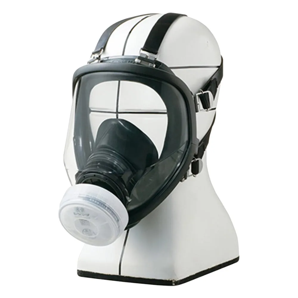 3-6043-01　Gas Mask (For Low Concentration 0.1% Or Less) Size M For 1 Gas Absorption Cartridge　GM166