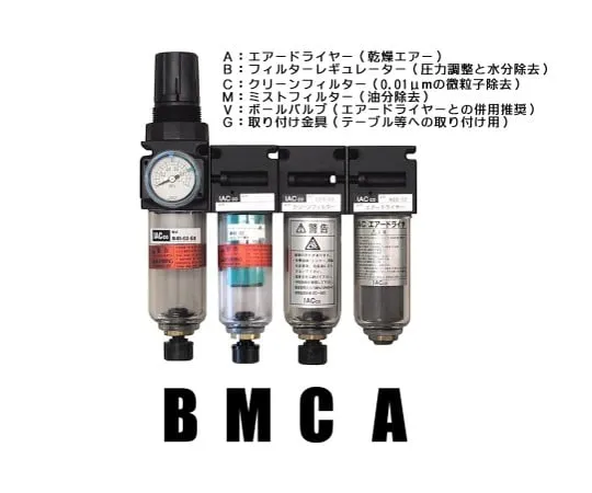 62-0955-76　Clean System (Air Dryer, Regulator, Filter 2 Types)　ABCM-45