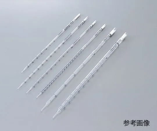 5-5353-01　Borosilicate Glass Disposable Pipette Regular Length (With Cotton Plug, Sterilized) 0.5mL 500 Pieces　13-678-27A