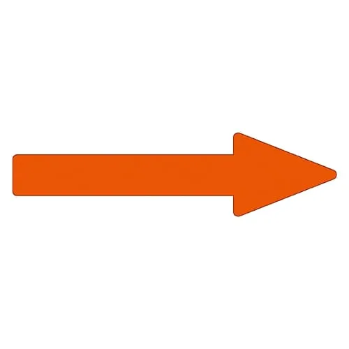 61-3408-86　Direction Indication Sticker For Identifying Tube -> (Orange) Arrow Sticker 53　193153