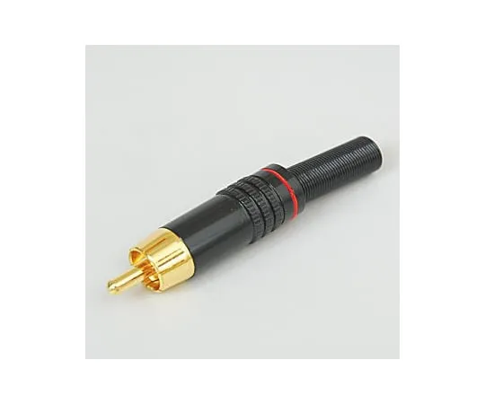 63-3107-46　RCA Plug Red 7phi Wire Gold-Plated with Cable Guard　RP1310BPG-TEF-ARD7.0