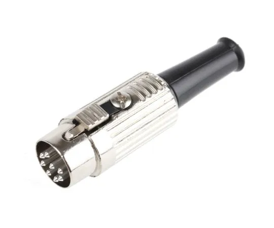63-4634-39　RS PRO 8 Pole Din Plug, 1A, 100 V ac, Push Lock　491-138