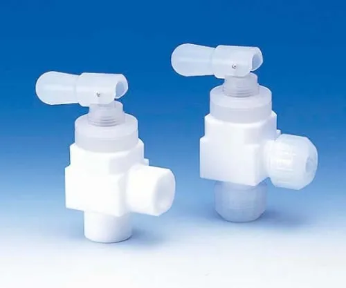 61-4378-46　PTFE Toggle Valve Angle Type 6φ　F-2004-01