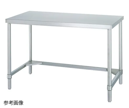 1-6567-21　Stainless Steel Workbench (3-Side Frame Type)  600 x 900 x 800mm　WT-9060