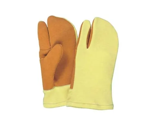 61-4696-10　500℃ Correspondence Heat Resistant Glove (Three-Toed Type)　MZ624