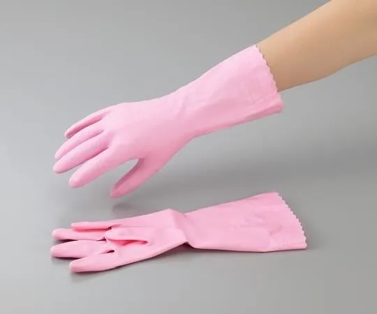2-9729-11　PVC Glove Working Medium Thick S Pink 1 Pair　111-SP