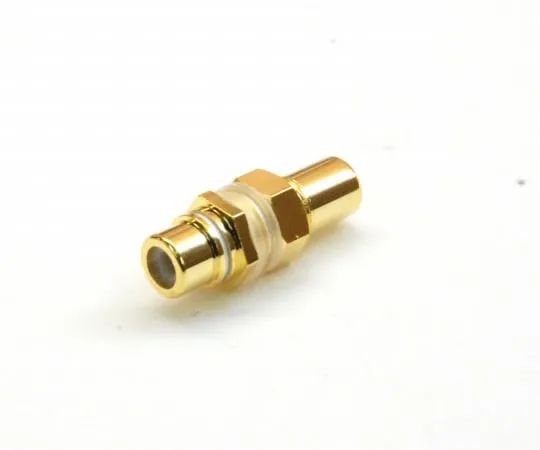 63-3109-14　RCA Relay Connector Mesu Mesu Straight　RA-105GG-POM-WHITE