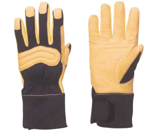 64-6746-02　KC-60 Fire Service Ceramic Leather Gloves Navy M　KC60-NM