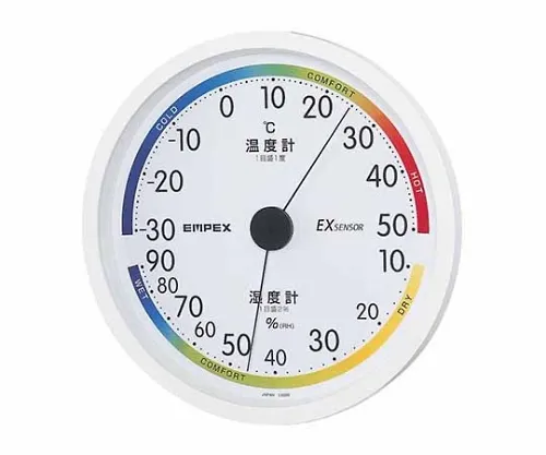 61-6865-50　Thermo-Hygrometer 162 x 29mm 300G (Display Box) White　TM-2331