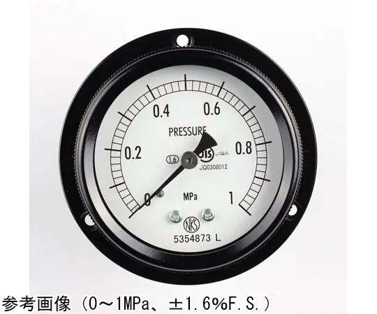 65-4293-87　Sealed Pressure Gauge (60Φ) Recessed D Frame (Mounting Hole) 1 MPa　BA15-223