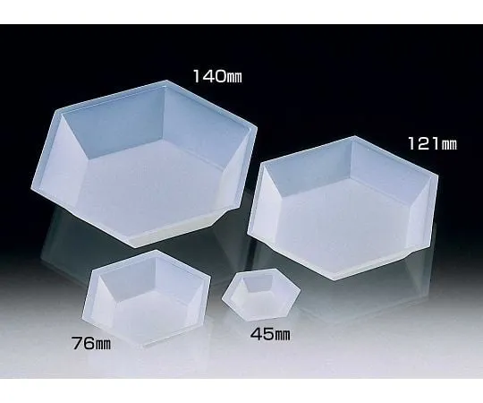 64-3694-35　Weighing dish Hex Type (Balance Tray 6 square shape) 45 mm (500 sheets)　09576