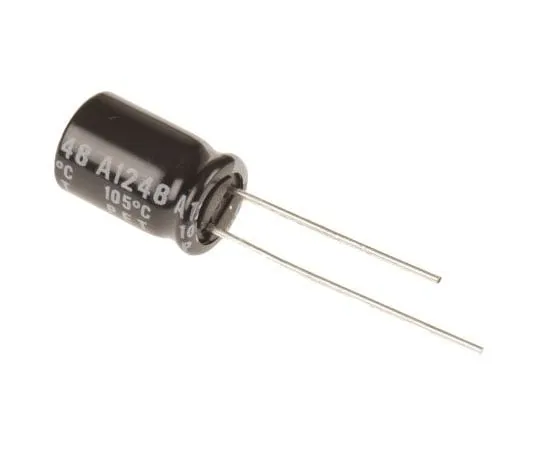 63-4721-91　Rubycon 220μF 25V dc Aluminium Electrolytic Capacitor, Through Hole 8 (Dia.) x 11.5mm +105°C 8mm 3.5mm　25YXF220M8X11.5