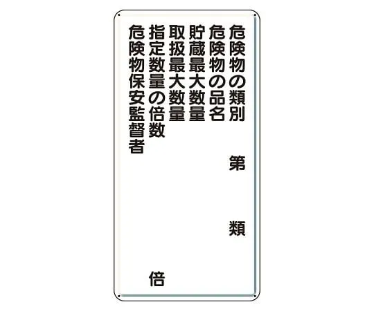 62-6093-92　Dangerous Goods Sign Classification of Dangerous Goods　319-09