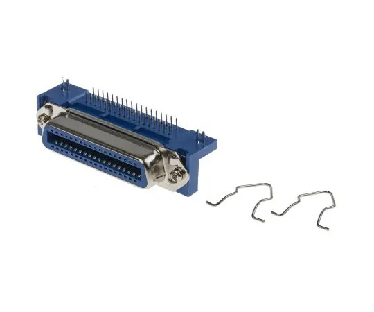 63-4741-79　RS Centronics Series 2.16mm Pitch 36 Way Right Angle PCB Socket, Through Hole, Solder Termination　239-1178
