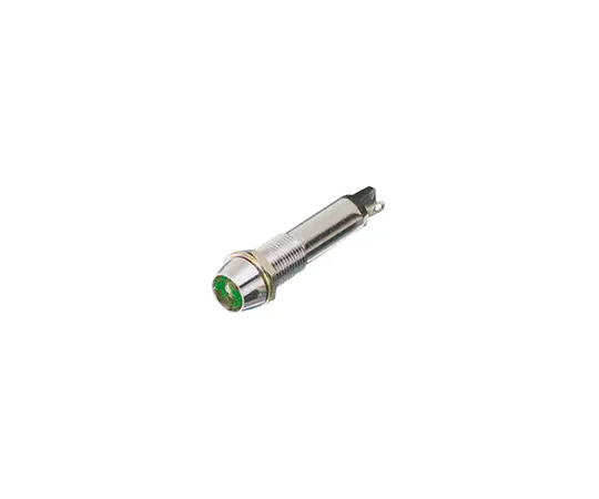 63-4867-11　Dialight Green Indicator, Solder Tab Termination, 12 V dc, 9mm Mounting Hole Size　609-2212-130F