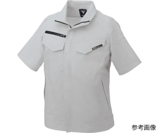 65-8386-41　Ladies Short Sleeve Blouson Silver Gray Size 11　1700-22-11