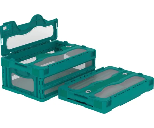 67-7113-01　Folding Container C-30B Green/Transparent　55903000GR608TM