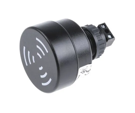 63-4778-93　Black Wall Mount Buzzer, 52 mm Diameter, 24 V ac/dc, 80dB at 1 Metre　10900075