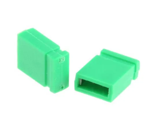 63-4746-13　RS Pro Shorting Link Female Straight Green Closed Top 2 Way 1 Row 2.54mm Pitch　251-8553