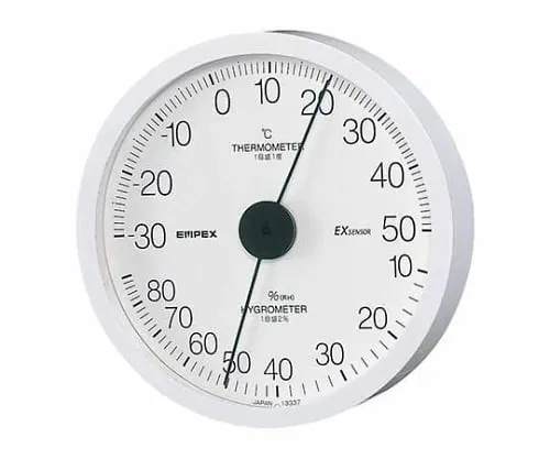 61-6866-10　Thermo-Hygrometer 120 x 27mm 115G (Blister Pack) White　TM-6201