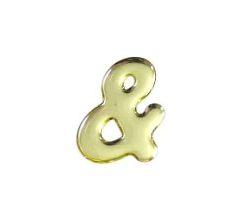 61-7427-21　Gold Metal Characters & 35mm x 1mm　GM35-13