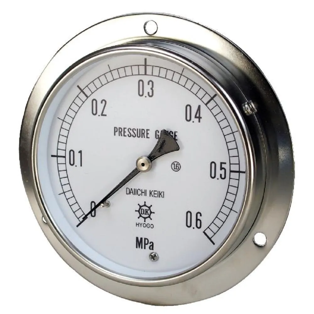 68-0840-62　UST All Stainless Steel Pressure Gauge 0.05MPA 100 φG 1/2　UST-DUG12-100X0.05MPA