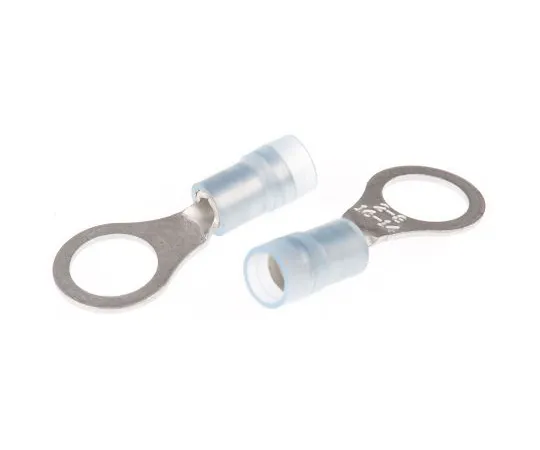 63-4750-44　RS PRO Insulated Crimp Ring Terminal, M8 (5/16) Stud Size, 1.5mm² to 2.5mm² Wire Size, Blue　267-3723