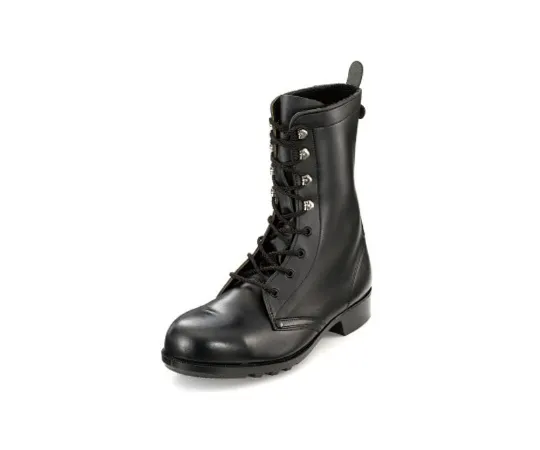 64-6539-48　Water-Resistant Oil-Resistant Chemical-Resistant Lace-Up Boots Black 23.5 cm　AGS511P