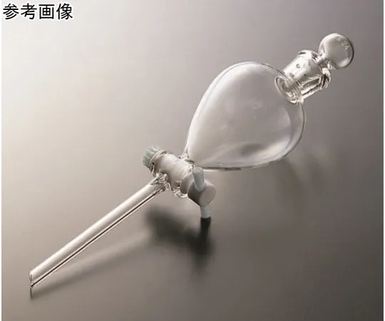 65-6843-37　Round Funnel Separatory 50 mL PTFE Cock Top Transparent Sliding　2106-01