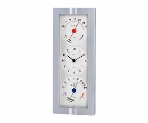 61-6866-39　Thermo-Hygrometer (With Clock) 285 x 115 x 38mm 500G　TQ-723