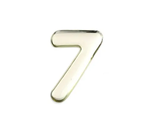61-7427-71　Silver Metal Characters 7 35mm x 1mm　SM35-7