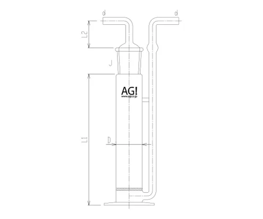 62-2117-53　［Discontinued］Gas Absorption Pipe　4224-80