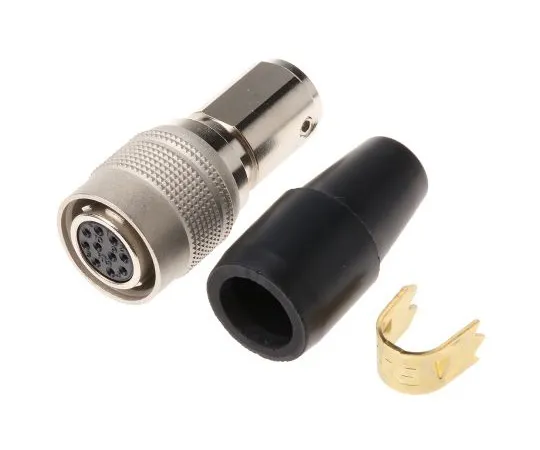 63-4861-40　Hirose HR10 Series, 10 Pole Cable Mount, with Female Contacts　HR10A-10P-10S(73)
