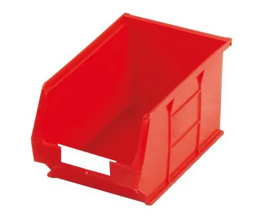 63-4818-37　RS Red Plastic Stackable Storage Bin, 130mm x 150mm x 240mm　484-4034
