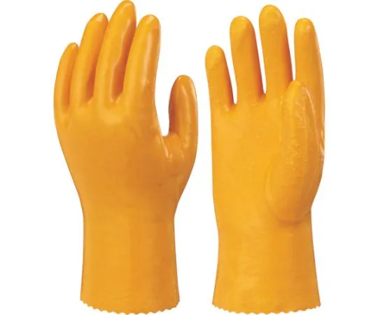 67-6859-40　Vinyl Chloride Gloves (w/Lining) No40 Bulk Purchase Simple Packaging Hyron #40 1Pk (Box) =10 Pairs Included Yellow LL Size　NO40-LL-10P