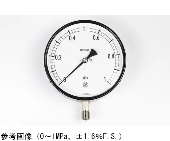 65-4290-20-20　Normal Pressure Gauge (Φ150) Vertical A Frame with 0.1 MPa Inspection Certificate　AG10-133