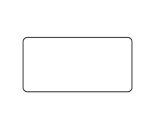 62-6123-41　JIS Piping Identification Sticker AS Type White Plain (Medium) 1 Set (10 Pieces)　AS-3-30L