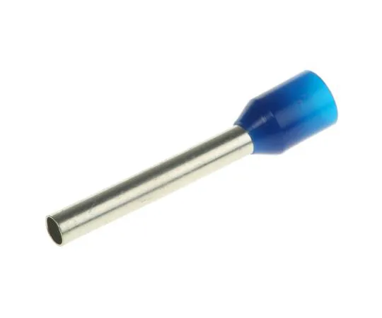 63-4759-75　RS PRO Insulated Crimp Bootlace Ferrule, 18mm Pin Length, 2.6mm Pin Diameter, 2.5mm² Wire Size, Blue　311-7943