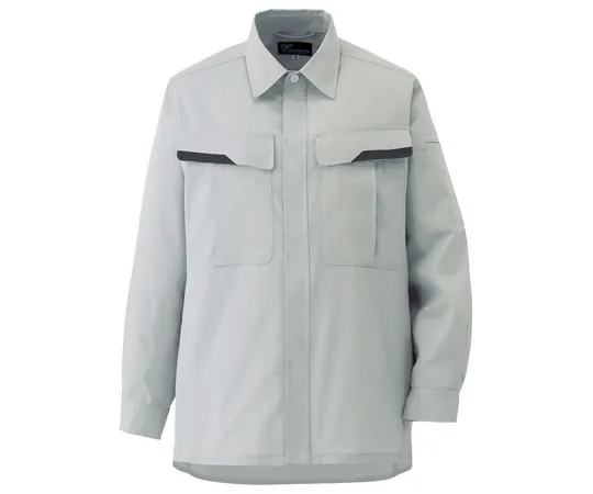 65-1276-70　Work Clothes, VERDEXCEL Long Sleeve Shirt Silver Gray SS VES261-UE-SS　VES261-UE-SS