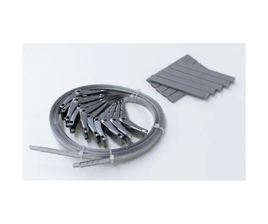 62-6091-45　SUS Band for Telephone Pole Signs 10 Pieces 1 Set with Protective Cover　395-82