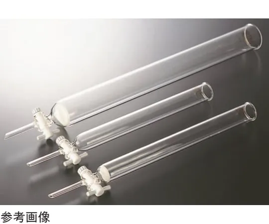 65-6855-98　Chromatograph Tube Inner Diameter 10  x PTFE Cock Column Length 100 mm　2402-01-1