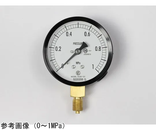 65-4276-02　Normal Pressure Gauge (Φ75) Vertical A Frame 0.16 MPa　AC20-121