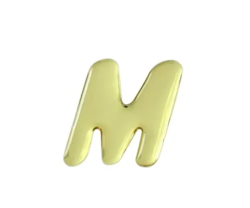 61-7427-05　Gold Metal Characters M 35mm x 1mm　GM35-M