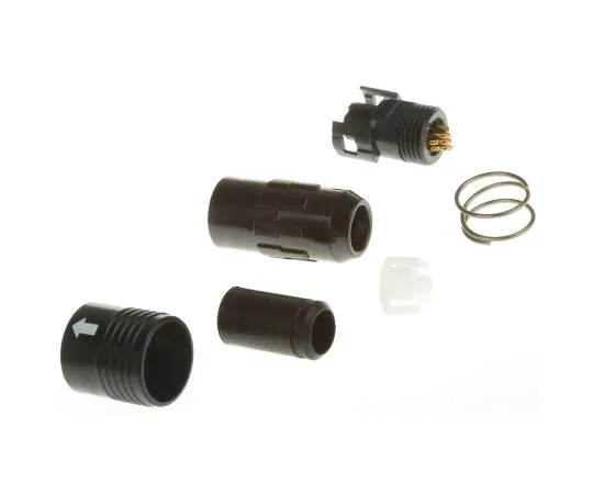 63-4861-68　Hirose HR30 Series, Cable Mount Miniature Connector Socket, 12 Way, 2A, IP67, IP68　HR30-7P-12S(71)