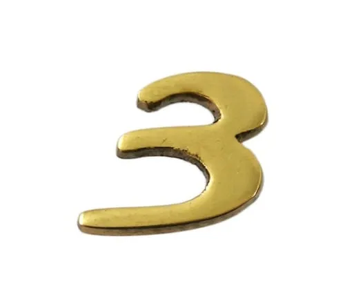 61-7430-40　Brass Gold Characters 3　QL20-3