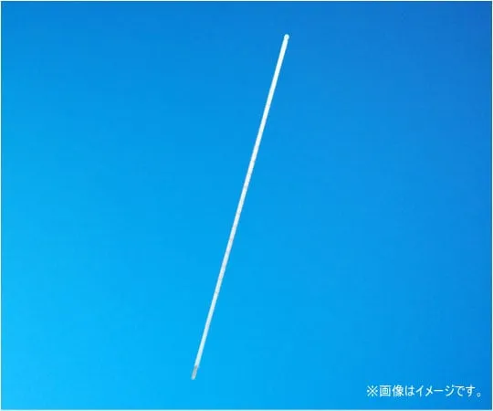 64-0706-29　Mercury Rod Thermometer(Thin tube type) 0 ~ 100 °C (1 °C) Total submerged diameter 3 mm　1-72-1