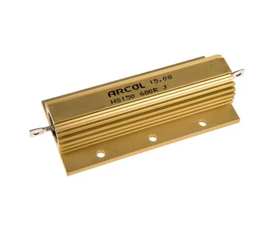 63-4758-90　Arcol HS150 Series Aluminium Ho***d Axial Wire Wound Panel Mount Resistor, 680Ω ±5% 150W　HS150 680R J